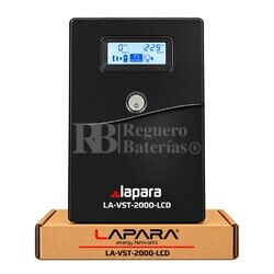 SAI 2000VA 1200W Interactivo con AVR y LCD |  Lapara LA-VST-2000-LCD